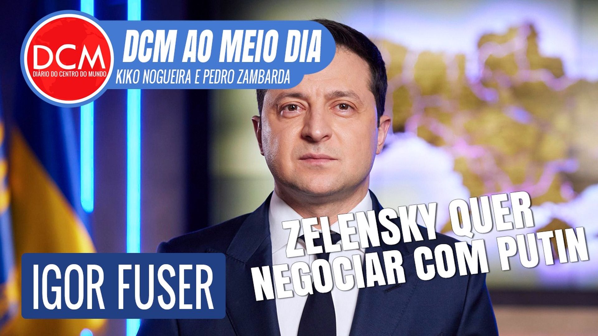 DCM Ao Meio-Dia: Putin enviará delegação para tratar com Zelensky; a situação de Lula e Bolsonaro em nova pesquisa