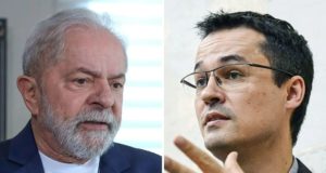 O ex-presidente Luiz Inácio Lula da Silva e o ex-procurador Deltan Dallagnol