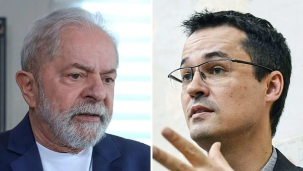 O ex-presidente Luiz Inácio Lula da Silva e o ex-procurador Deltan Dallagnol