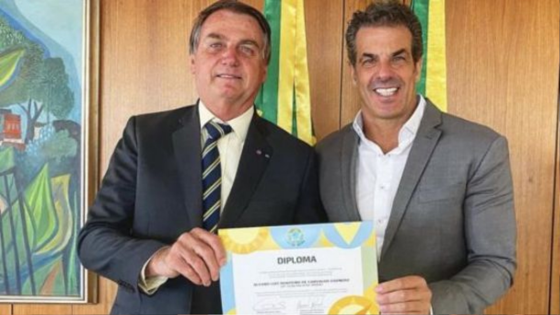 Jair Bolsonaro e Alvaro Garnero