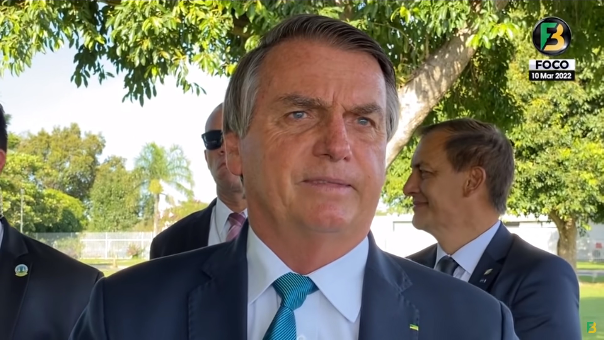 O presidente Jair Bolsonaro falando sobre Petrobras