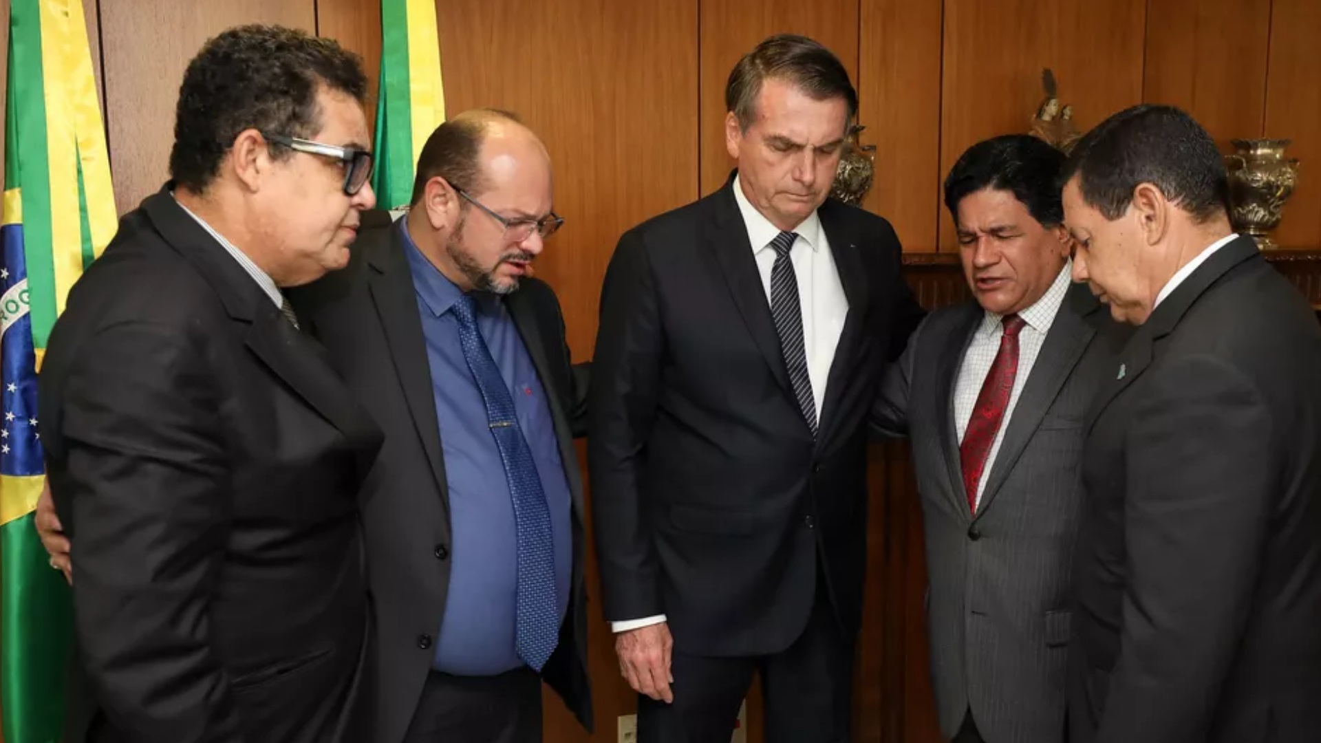 Bolsonaro com pastores