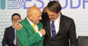 O presidente Jair Bolsonaro e o empresário Luciano Hang