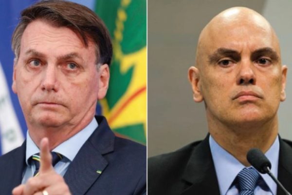 Jair Bolsonaro e Alexandre de Moraes