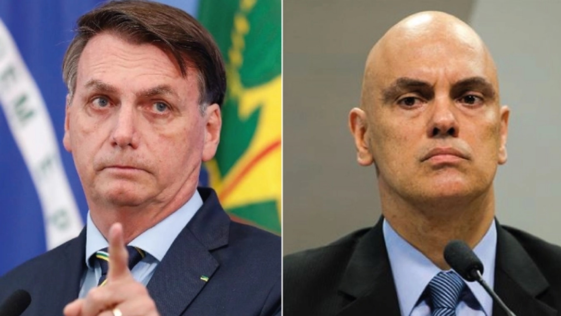 Jair Bolsonaro e Alexandre de Moraes