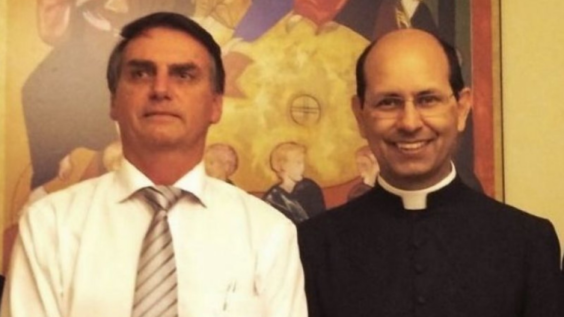 Jair Bolsonaro e o padre Paulo Ricardo