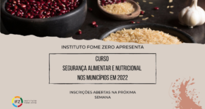 Instituto Fome Zero lança curso de segurança alimentar