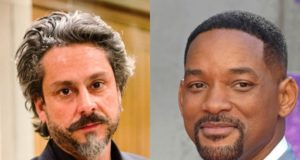 Montagem com as fotos de Alexandre Nero e Will Smith lado a lado.