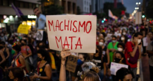 Cartaz de "Machismo mata"