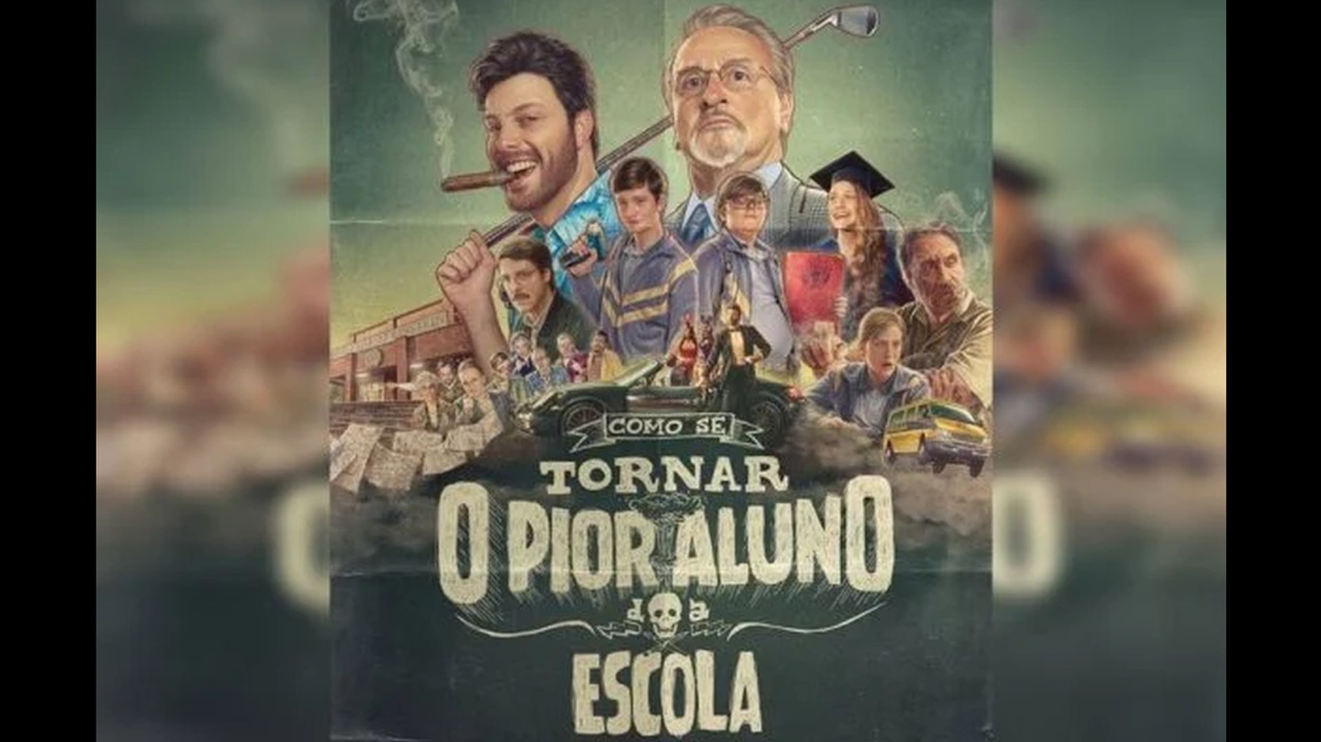 Cartaz de divulgação do filme de Danilo Gentili: "Como se tornar o pior aluno da escola".