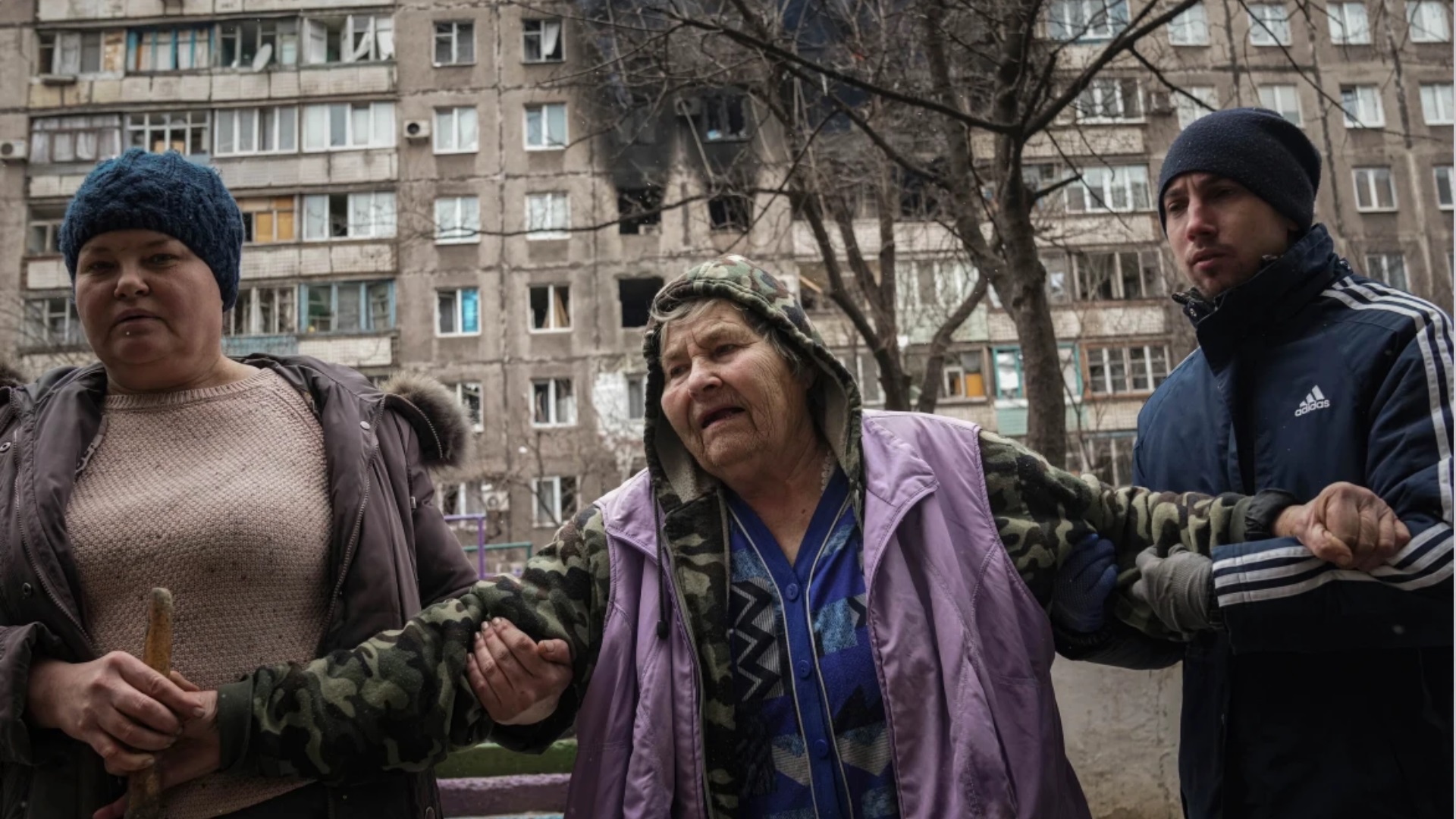 Bombardeio em Mariupol, na Ucrânia
