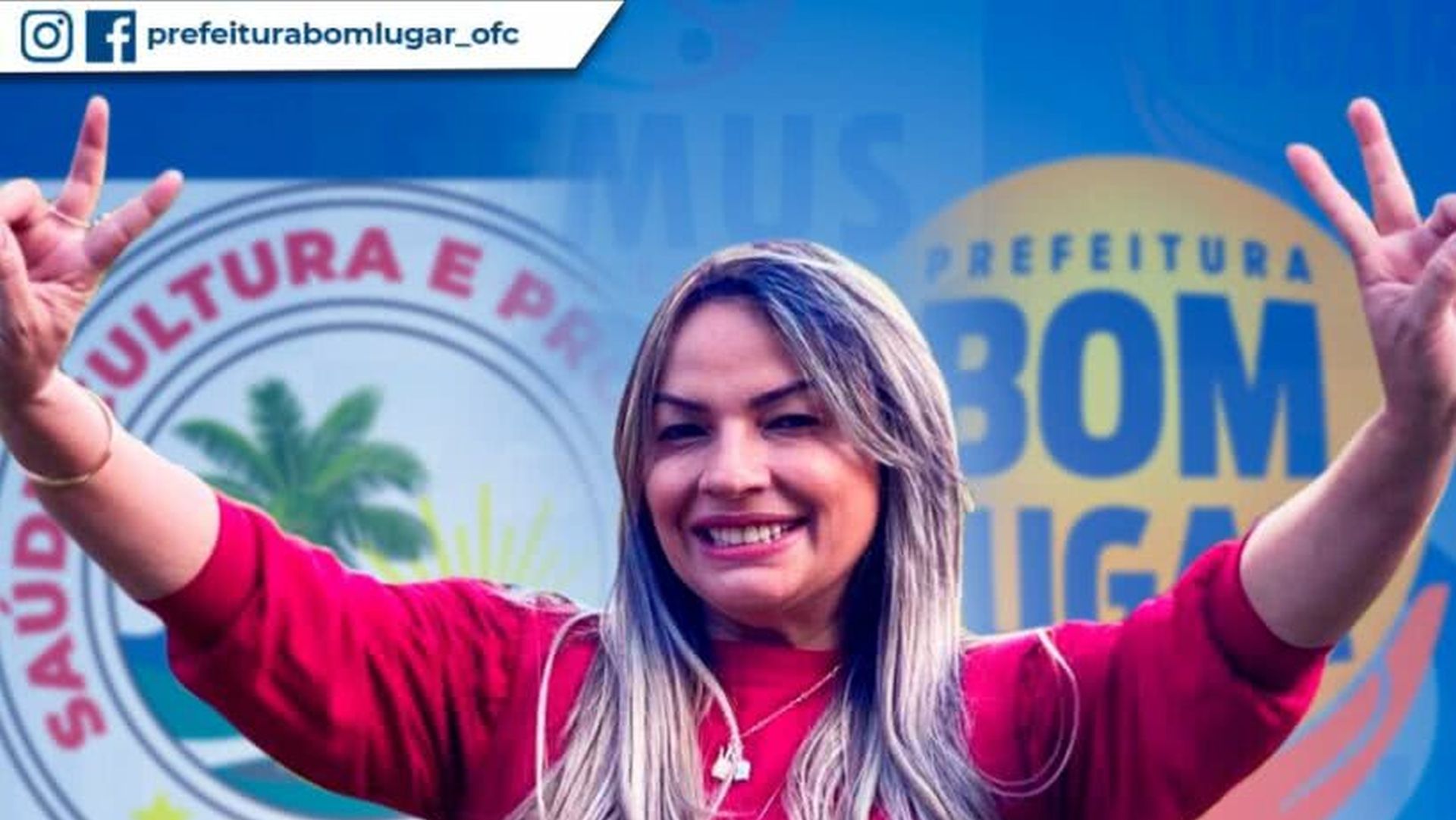 A prefeita Marlene Miranda, de Bom Lugar (MA)