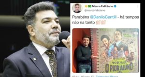 Marco Feliciano elogiando filme de Danilo Gentili