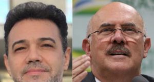 Montagem com as fotos de Marco Feliciano e Milton Ribeiro lado a lado.