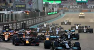 GP da Rússia é cancelado pela FIA. Foto de carros da Fórmula 1 em uma pista de corrida.