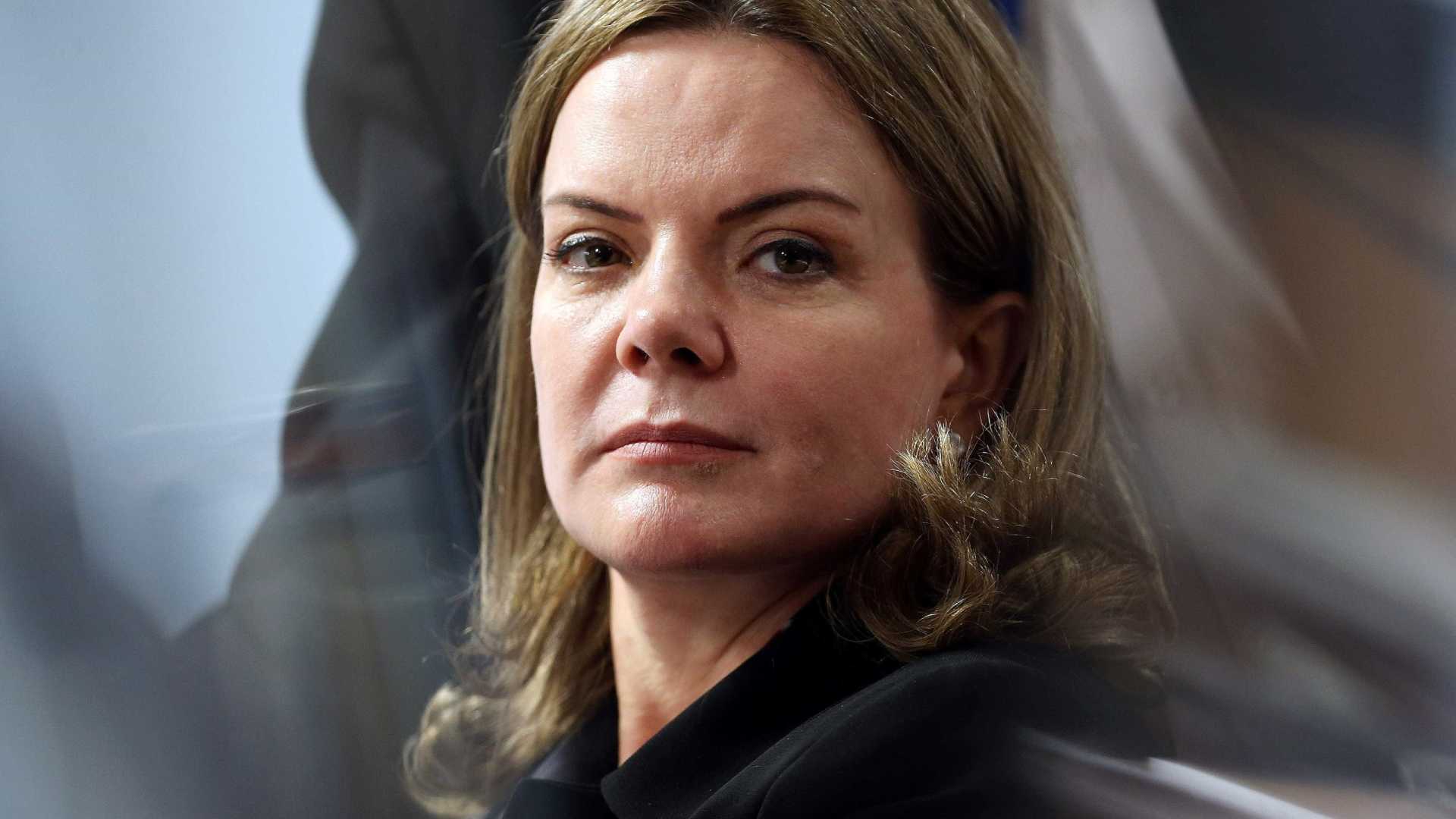 Gleisi comemora vitória de Lula