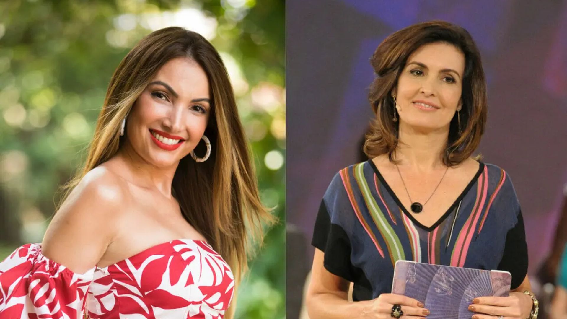 Patrícia Poeta e Fátima Bernardes 