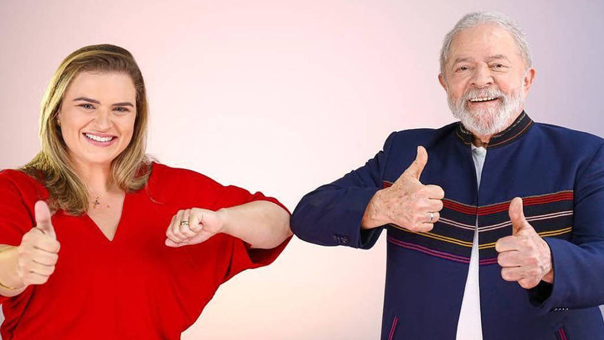 O ex-presidente Luiz Inácio Lula da Silva com Marília Arraes em 2020