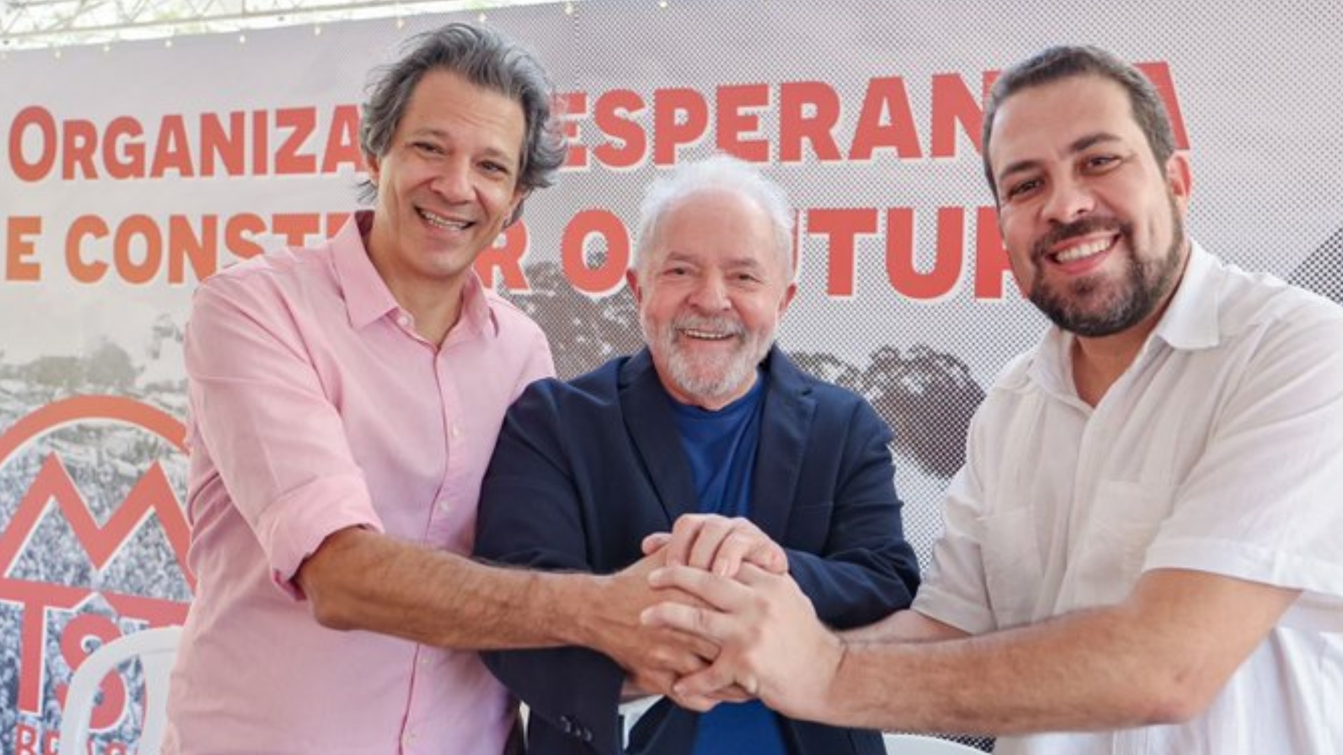 Haddad, Lula e Boulos 