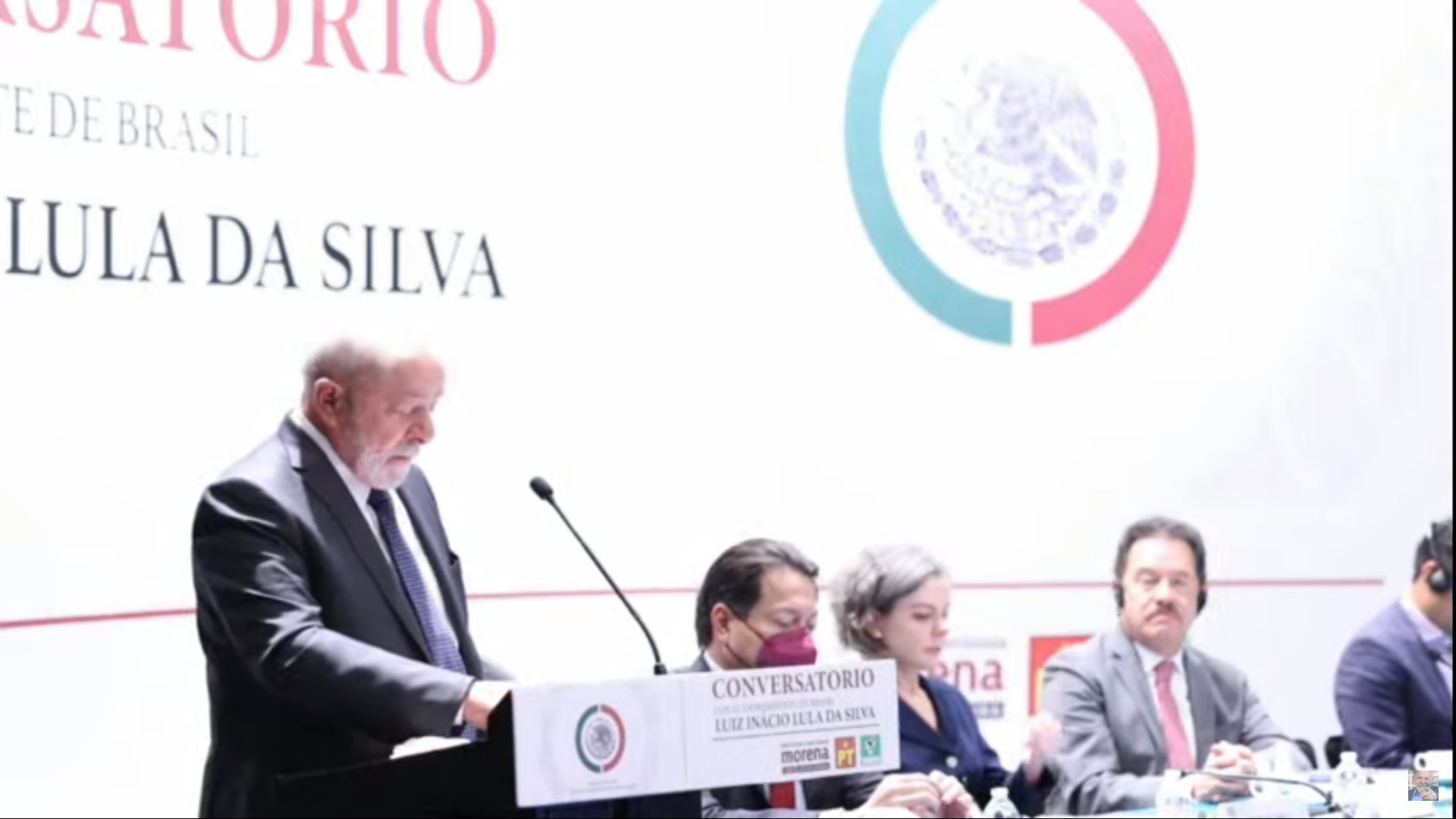 Lula em discurso no México