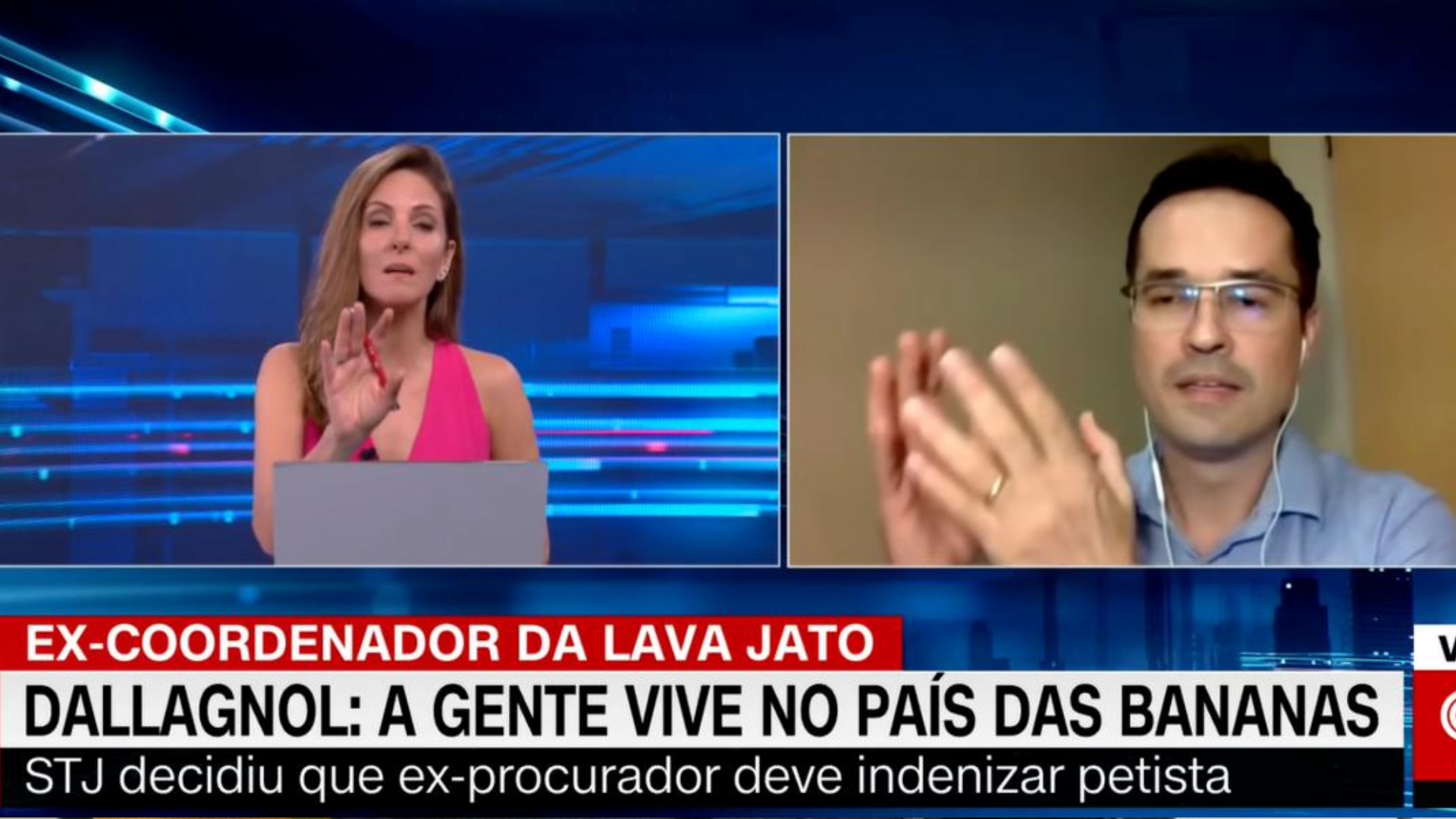 Monalisa Perrone e Deltan Dallagnol na CNN Brasil