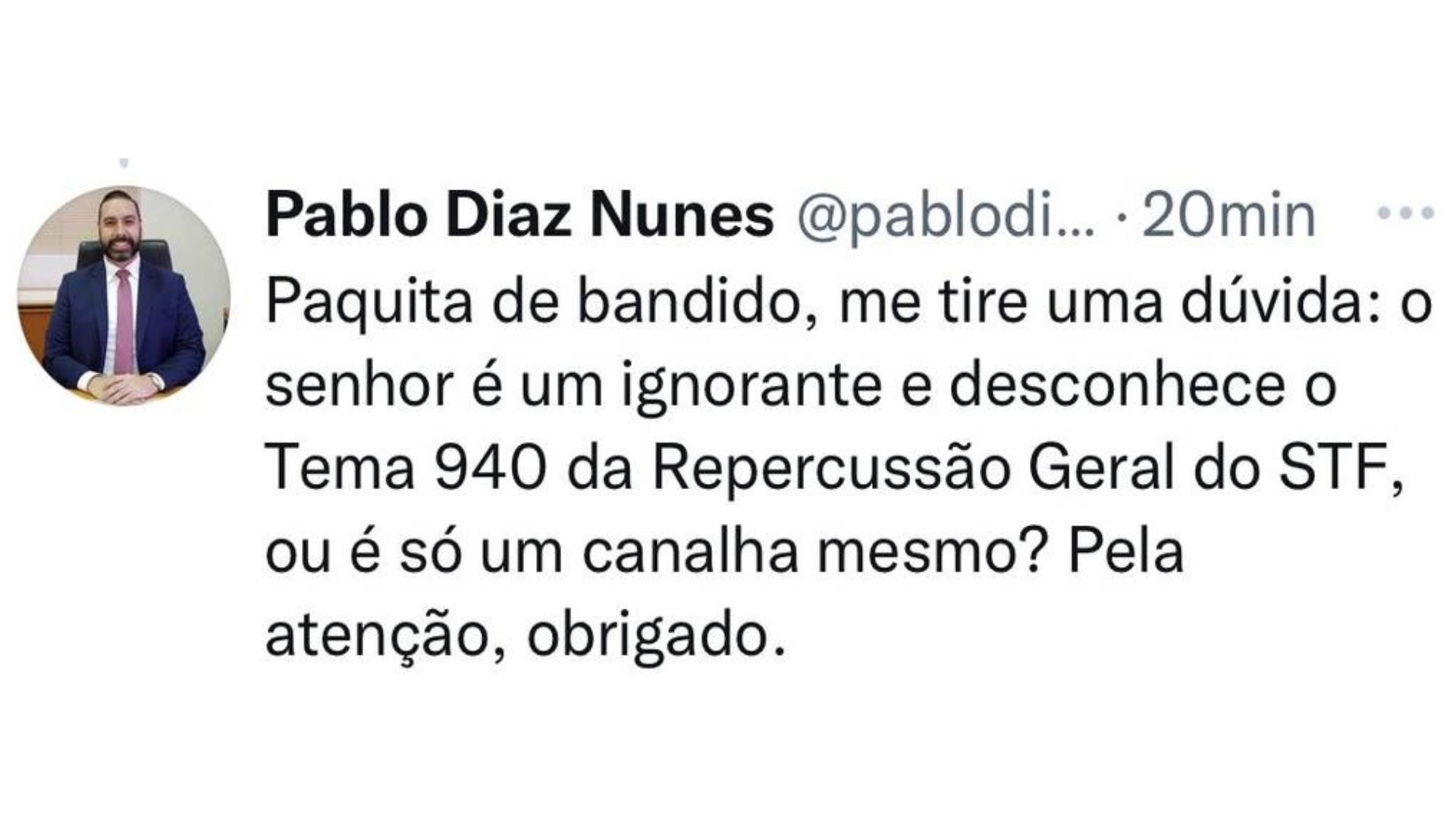 Juiz Pablo Diaz Nunes