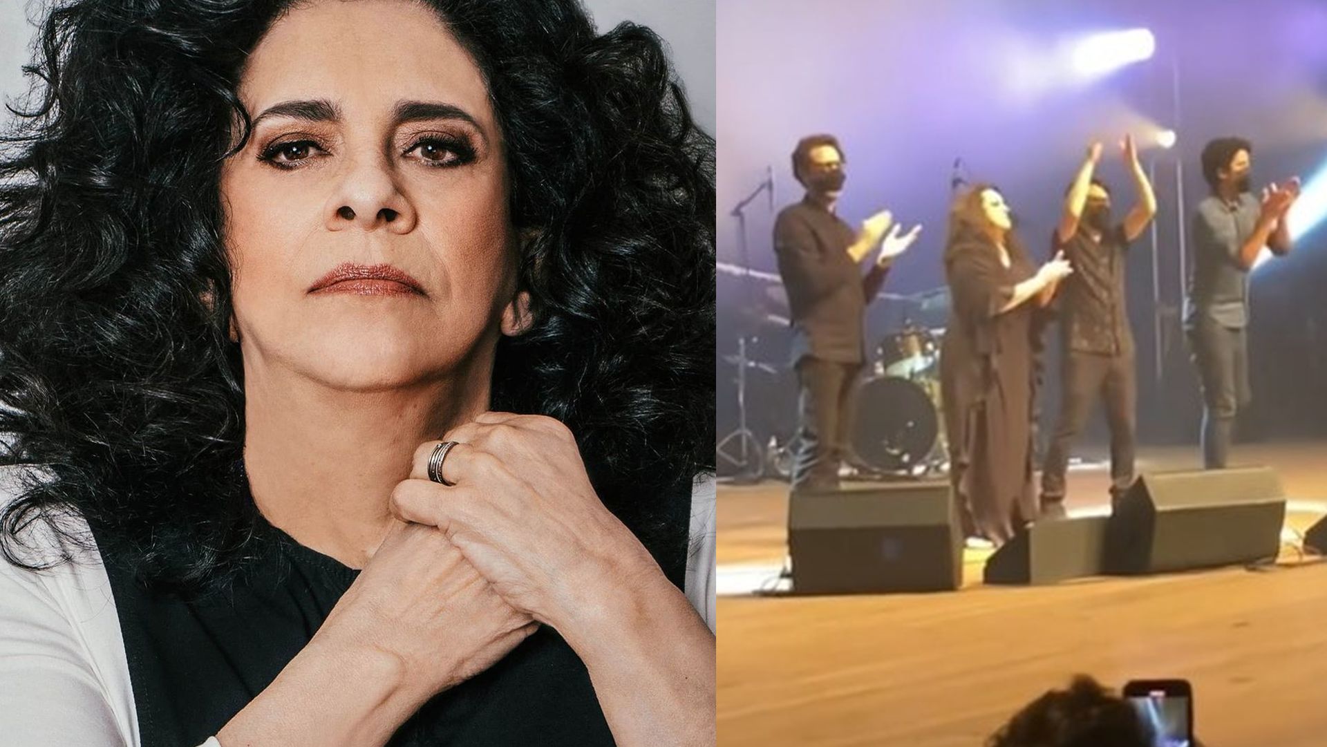 Multidão grita 'fora Bolsonaro' em show e Gal Costa aprova
