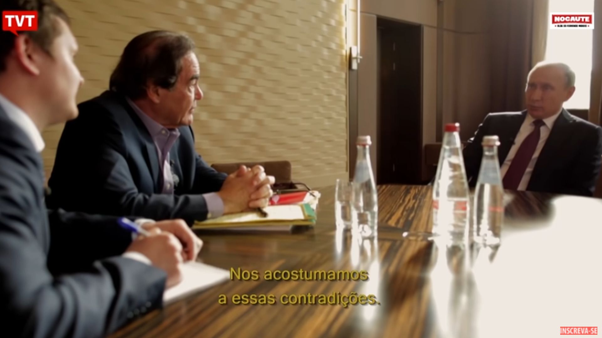 Oliver Stone e Vladimir Putin