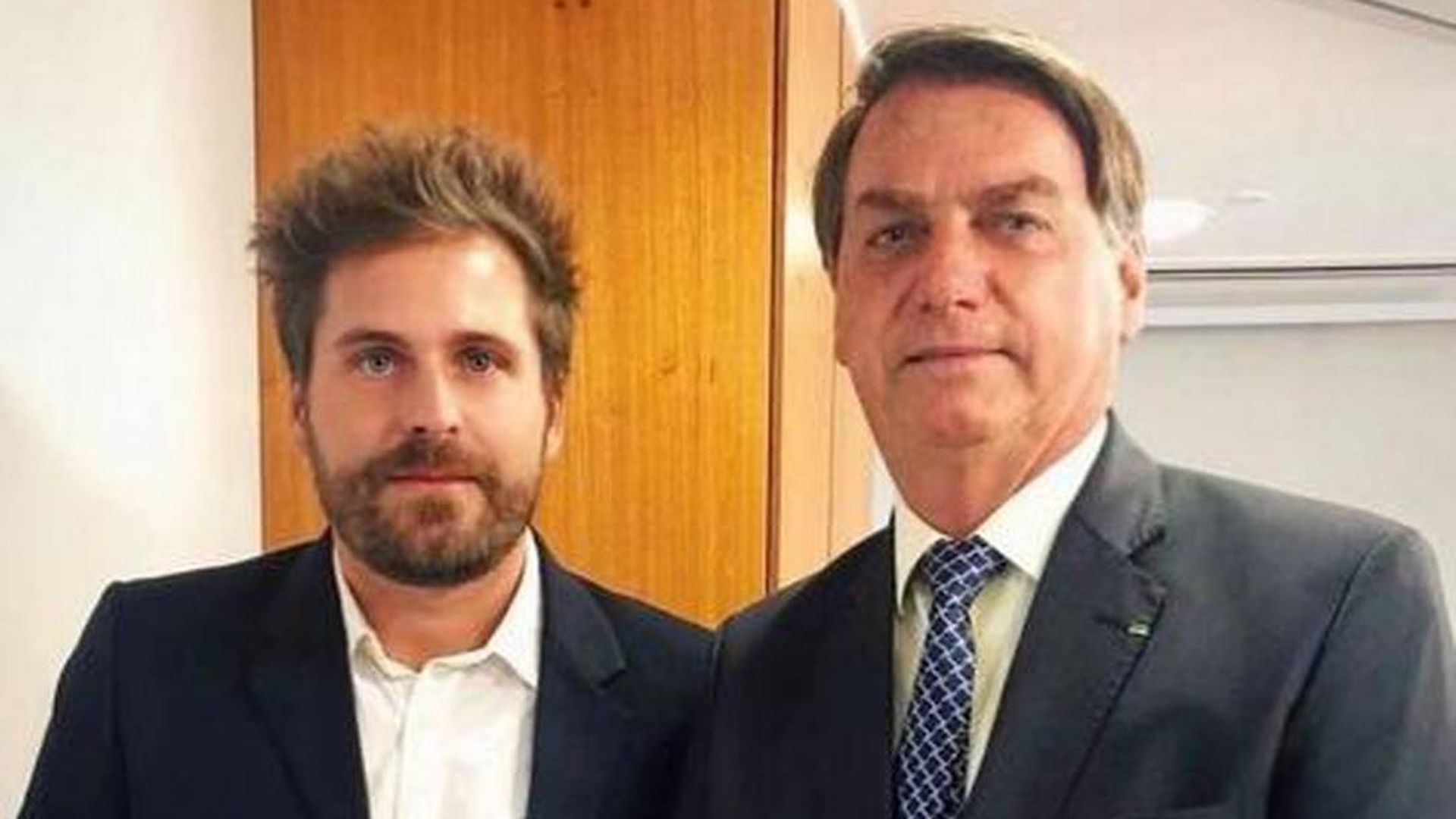 Thiago Gagliasso e Jair Bolsonaro