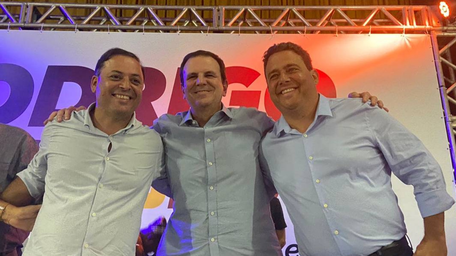 Rodrigo Neves, Eduardo Paes e Felipe Santa Cruz