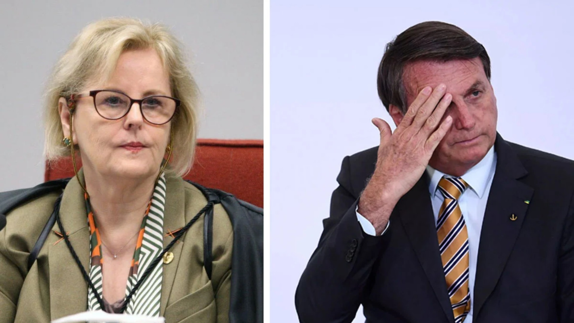 Rosa Weber e Jair Bolsonaro