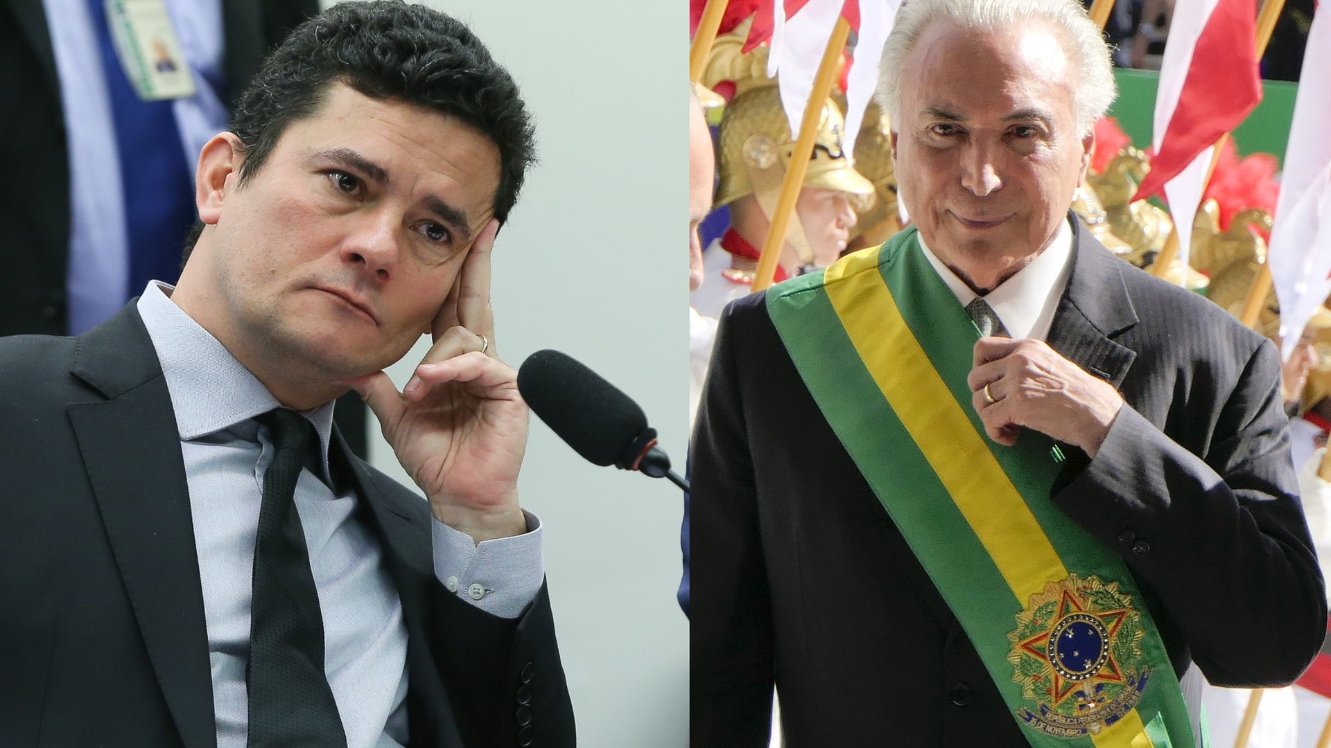 Moro e Michel Temer