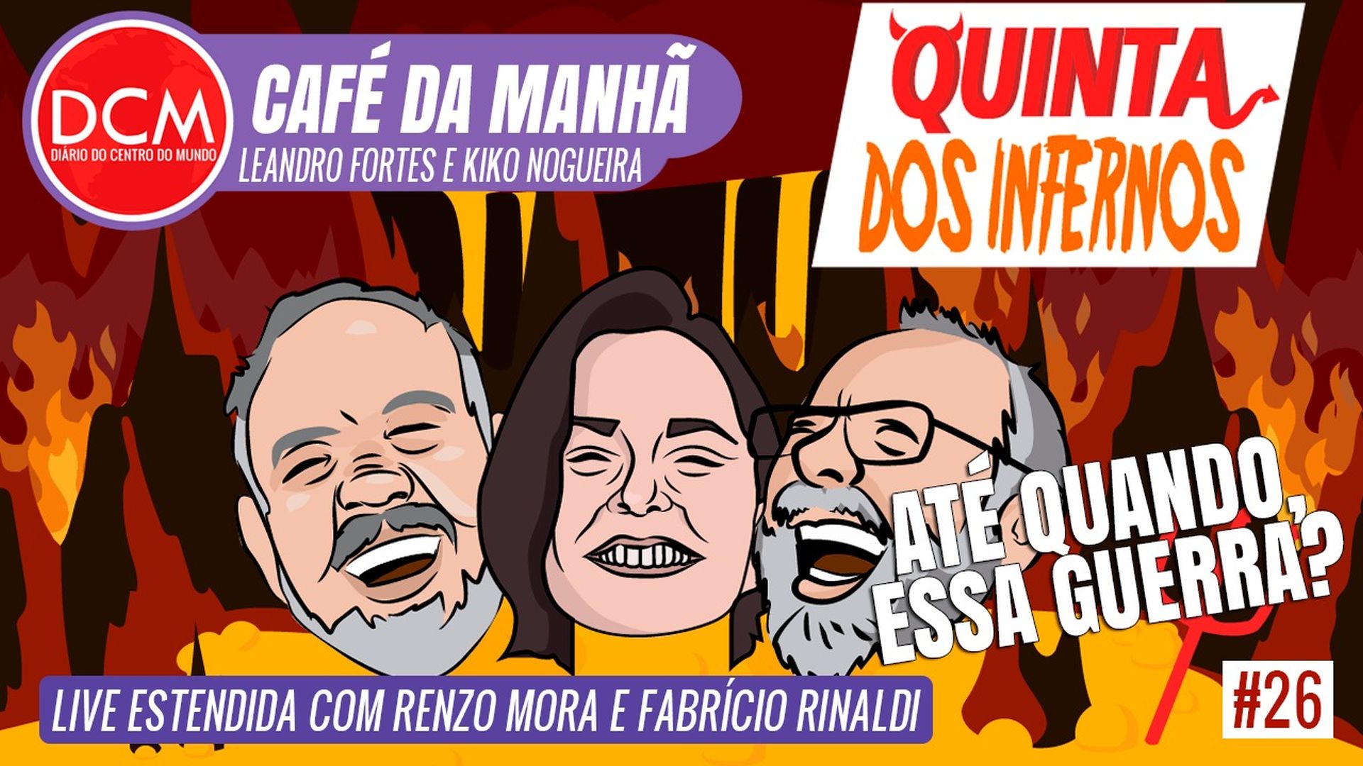 DCM Café da Manhã: Lula ganha todas no segundo turno e terceira via afunda junto com Mamãe Falei