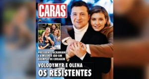 Zelensky e primeira-dama são capa da Caras Portugal