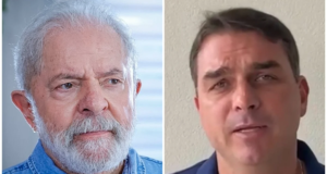 Lula e Flávio Bolsonaro