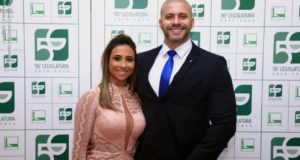 Daniel Silveira e a esposa, Paola Daniel.
