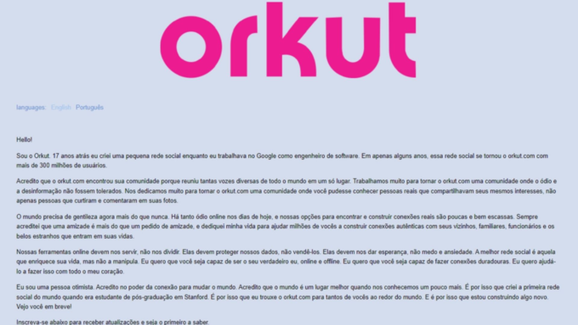 Orku deve voltar, segundo informações do próprio desenvolvedor