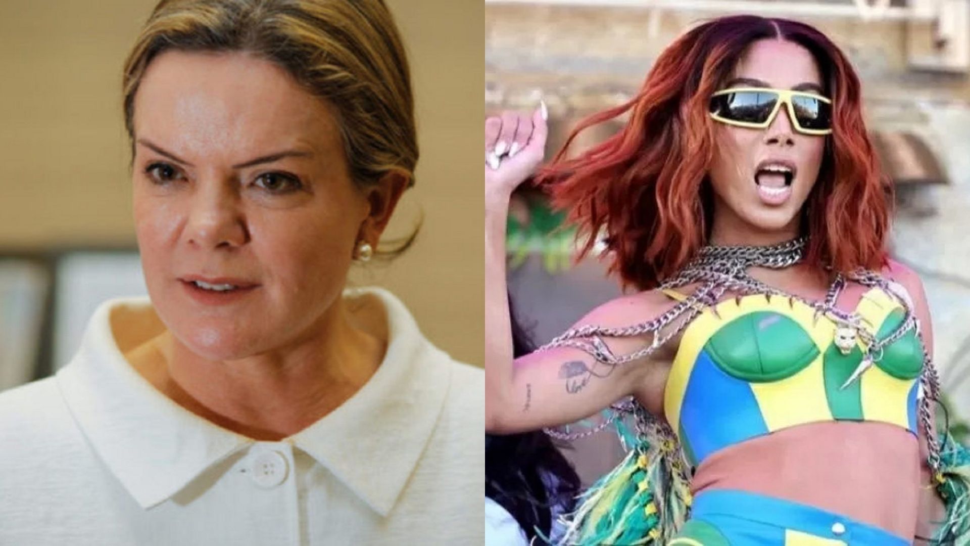 Gleisi Hoffmann detona Bolsonaro e defende Anitta