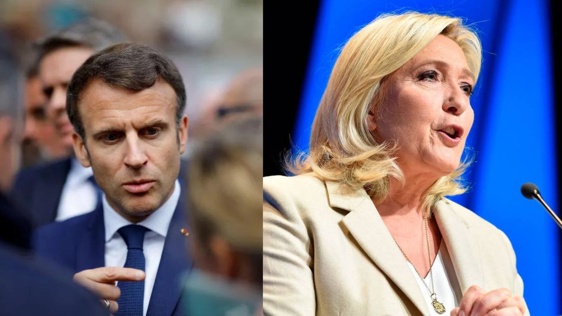 Macron aumenta distancia entre Le pen