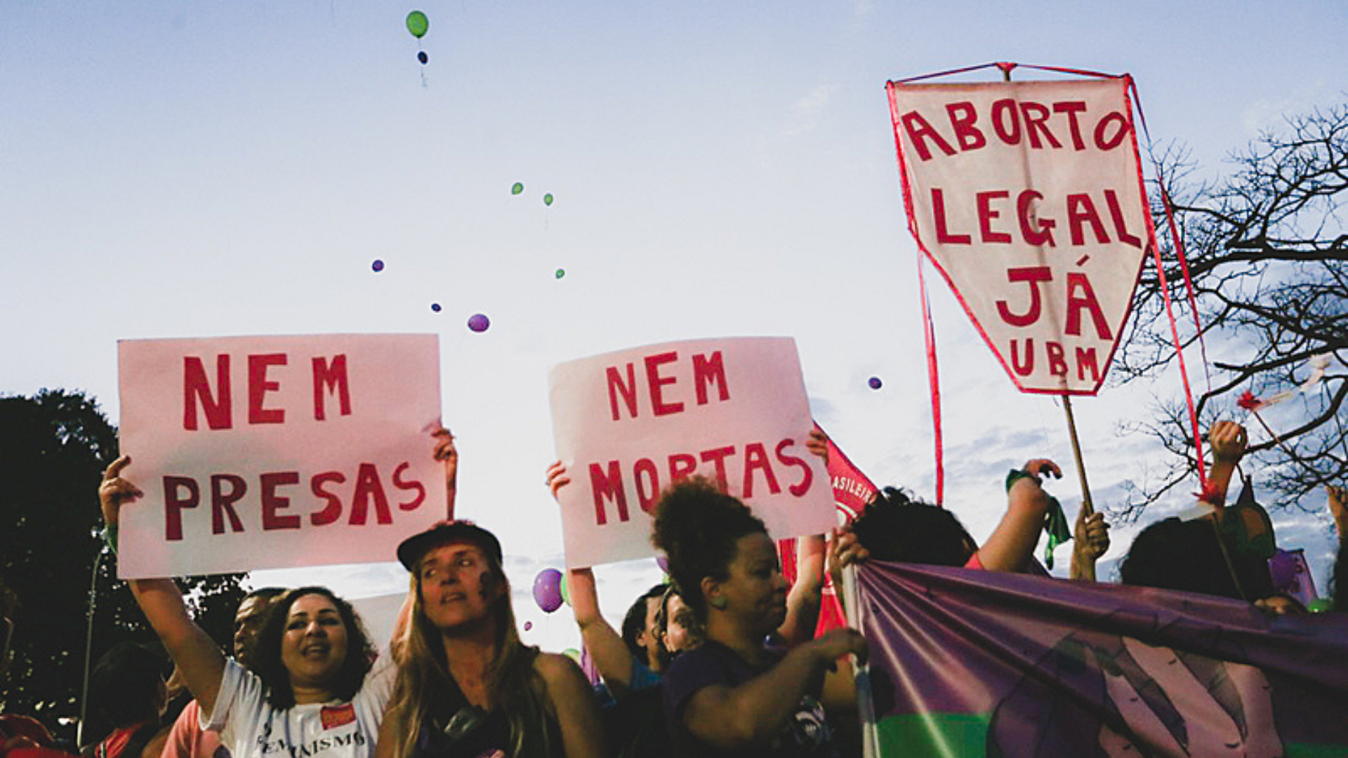 Foto de manifestação feminista. Escrito no cartaz estão as frases "nem presa, nem morta". Elio Gaspari defende Lula