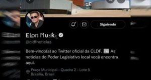 Foto do perfil do Twitter invadido com o nome de "Elon Musk"