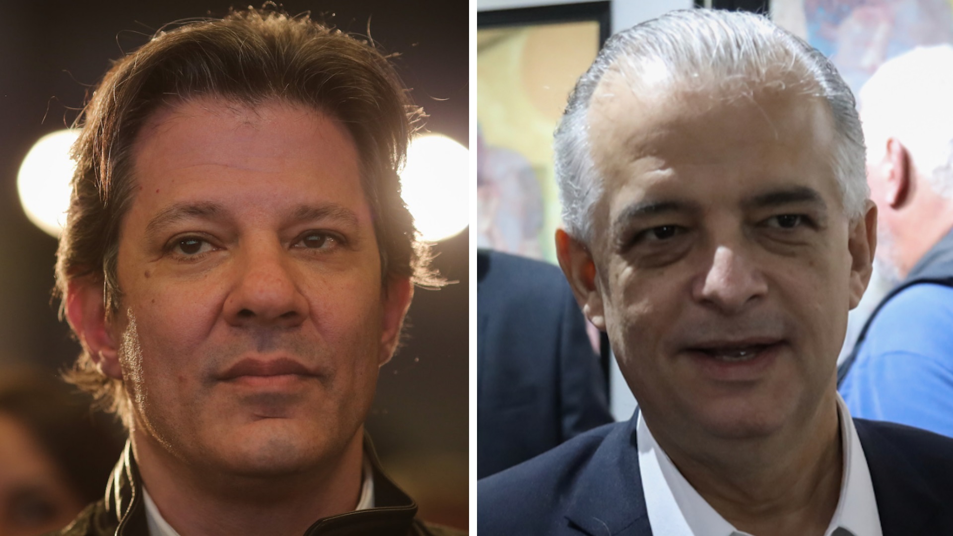 Fernando Haddad e Márcio França