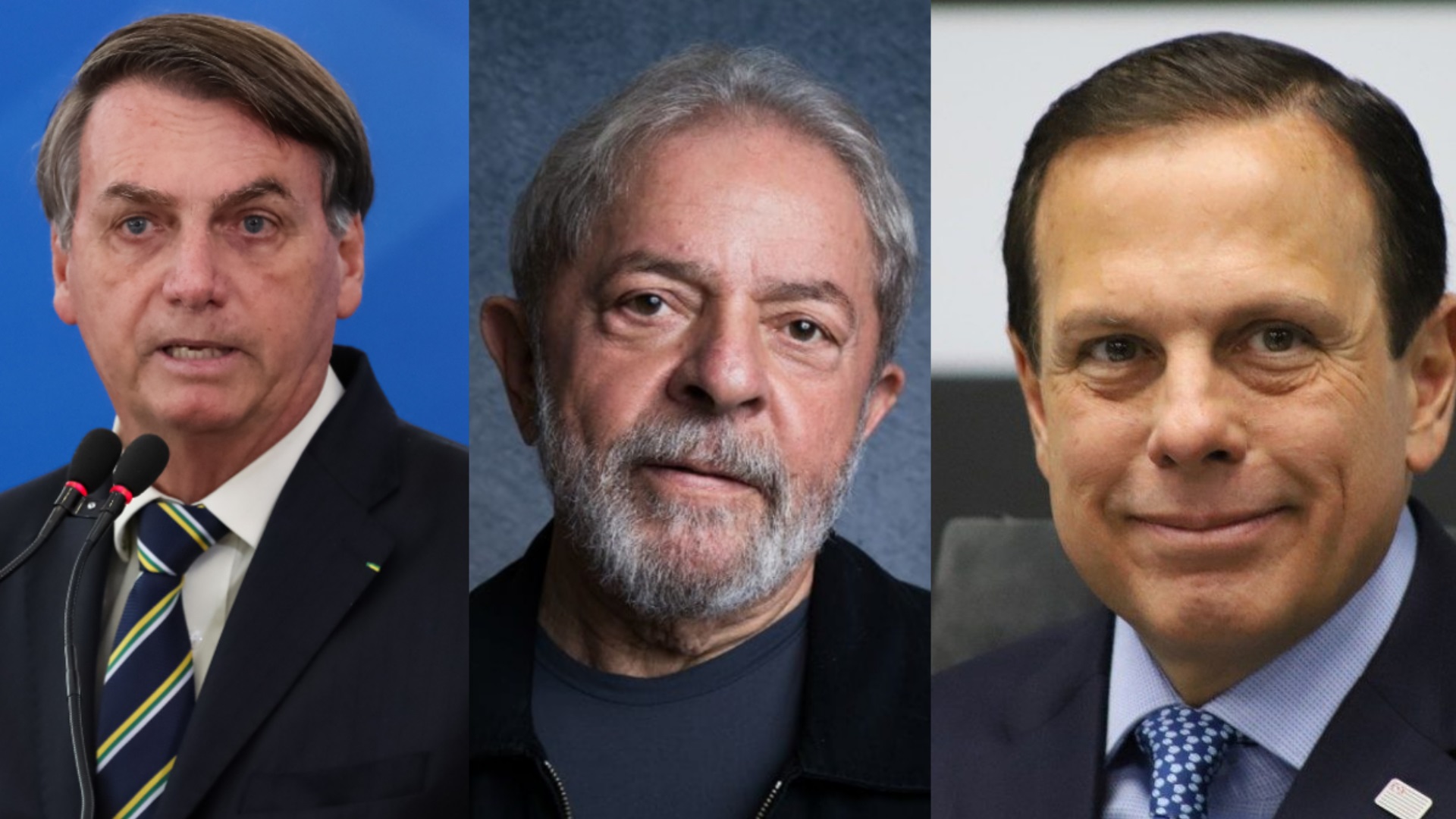 Bolsonaro, Lula e Doria