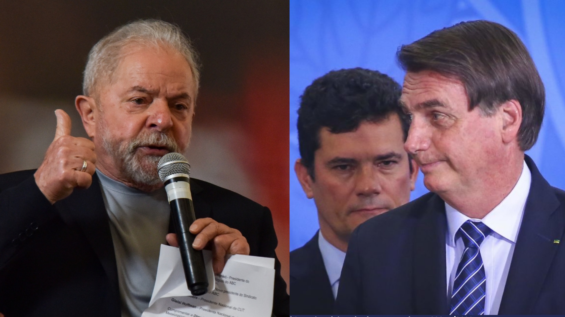 Lula, Bolsonaro e Moro