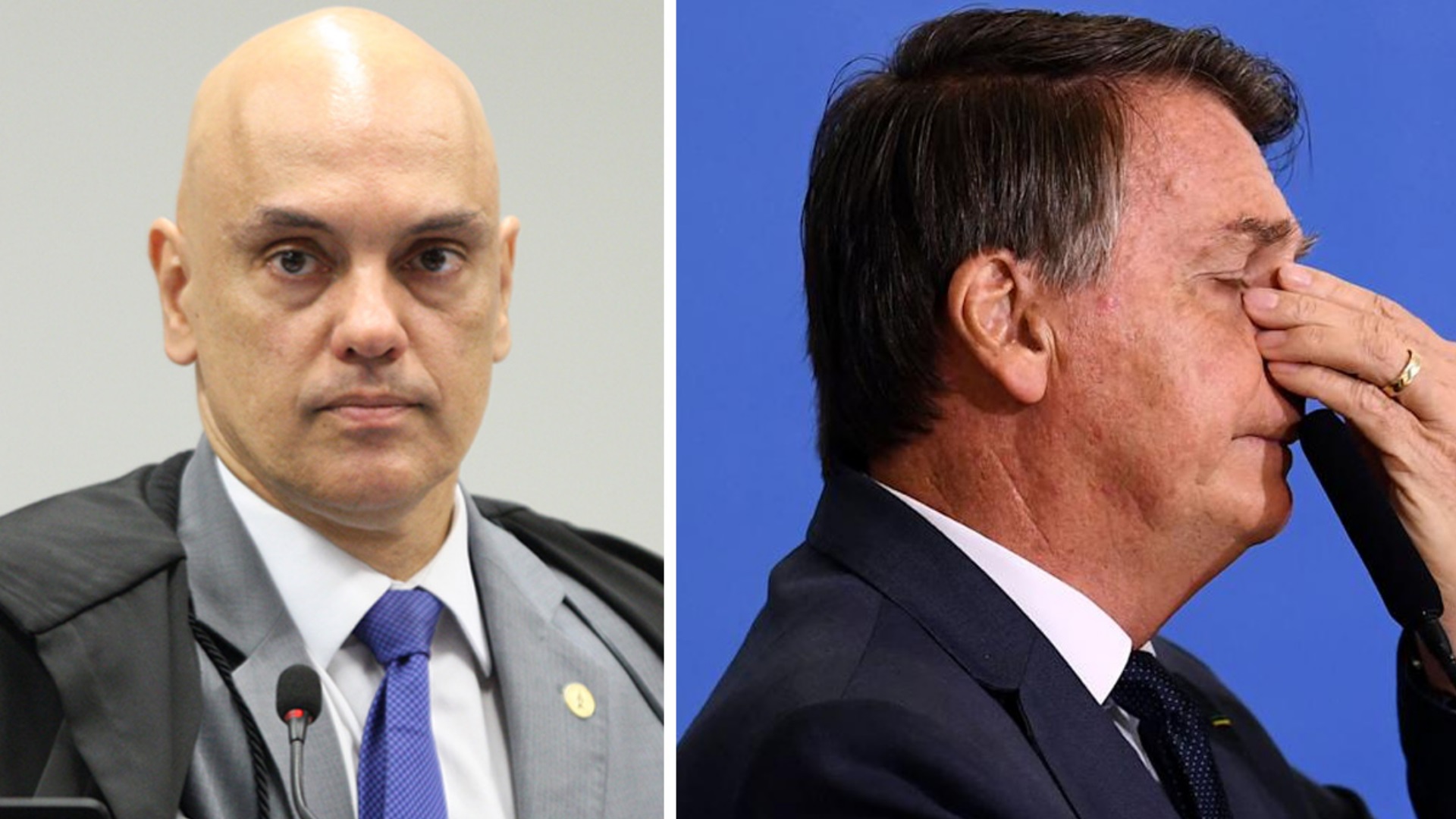 Moraes e Bolsonaro