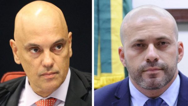 Daniel Silveira e Alexandre de Moraes