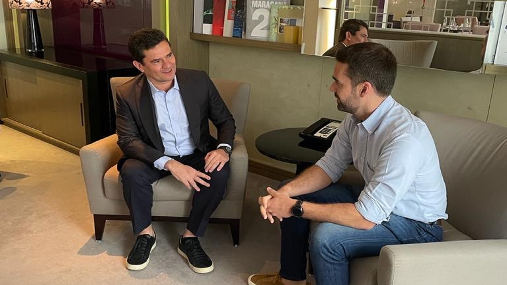 Moro se encontra com Eduardo Leite