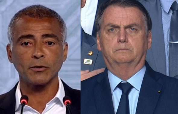 Romário e Jair Bolsonaro