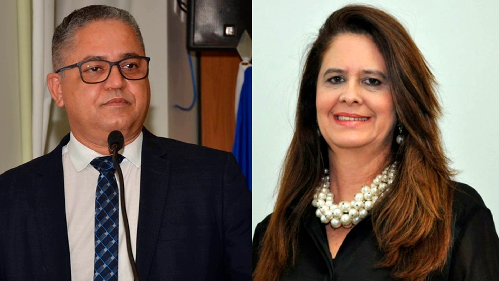 Vereador Eudes Assis e secretária Mila Jaber PSDB