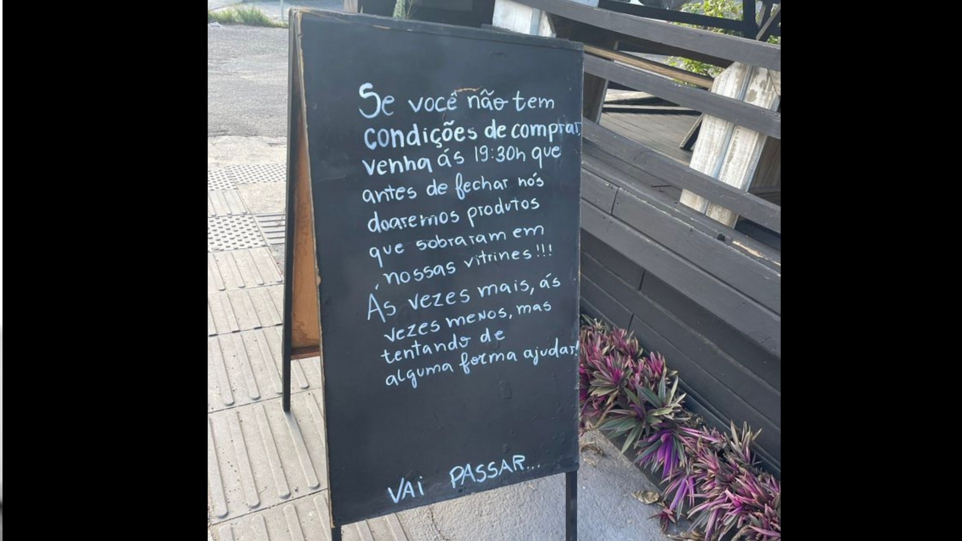 Padaria em Florianopolis viraliza ao apresentar informativo de doação de pães